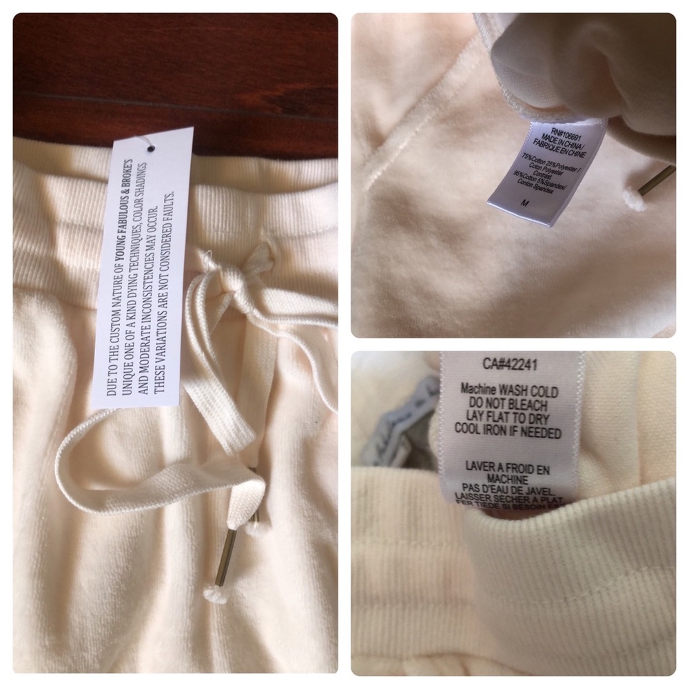 YOUNG FABULOUS & BROKE COZY JOGGERS/NWOT - Picture 14 of 17